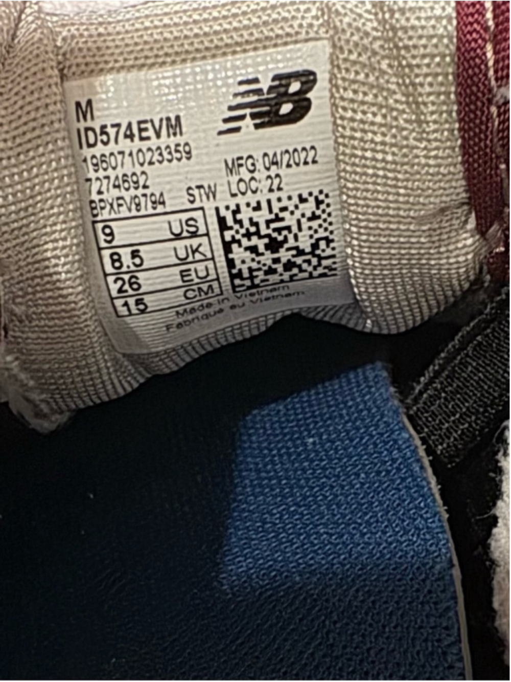 New Balance Kids 574 Sneakers - size 9 - Picture 7 of 7